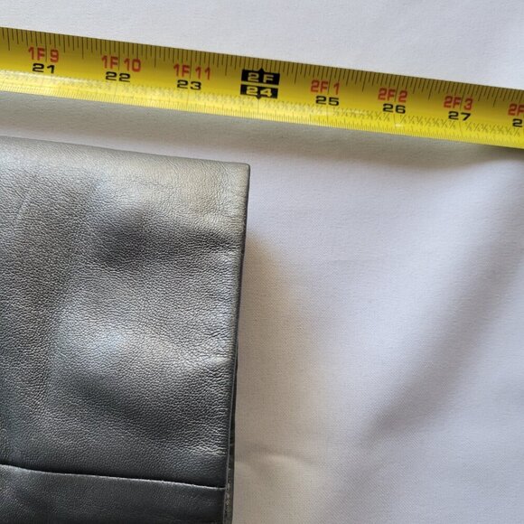 BUY AS IS: Willi Smith Silver Faux Leather Jacket/Blazer (Size: M) - Picture 13 of 16